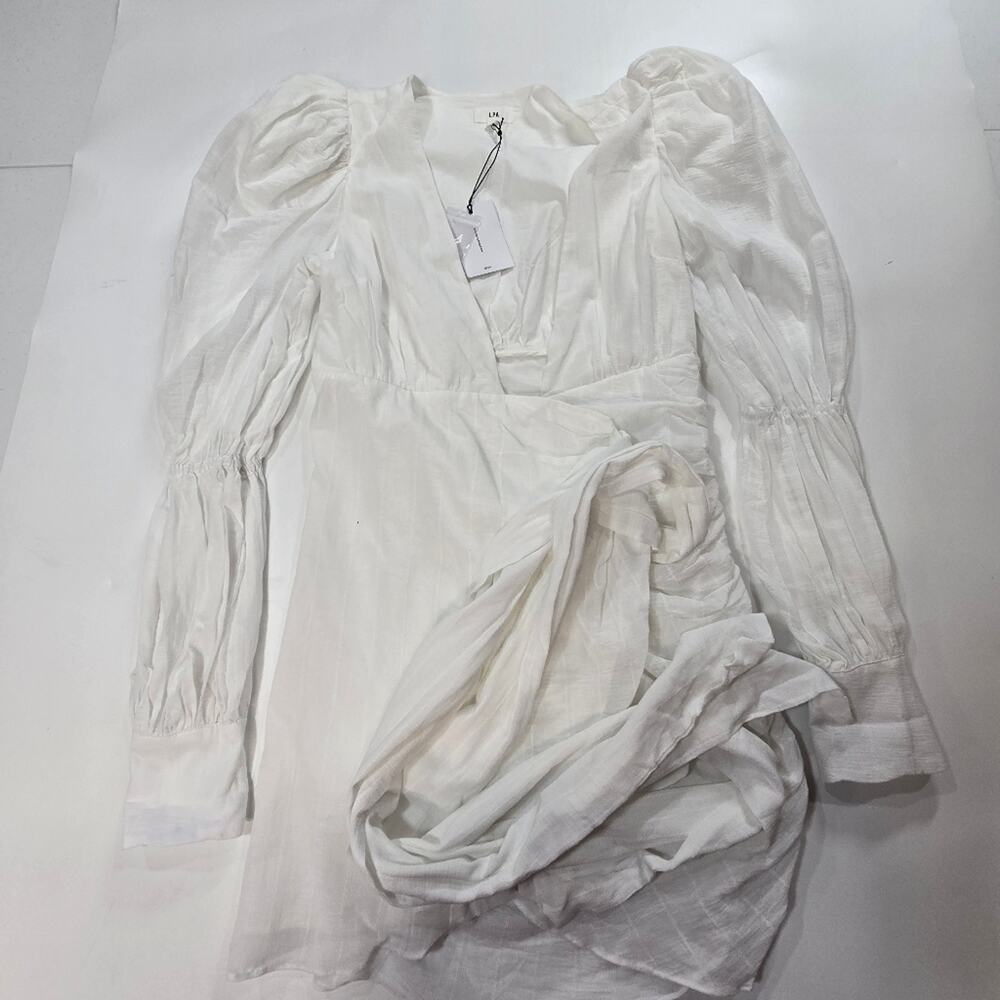 LPA Eastwood Dress in White Small - Picture 2 of 11